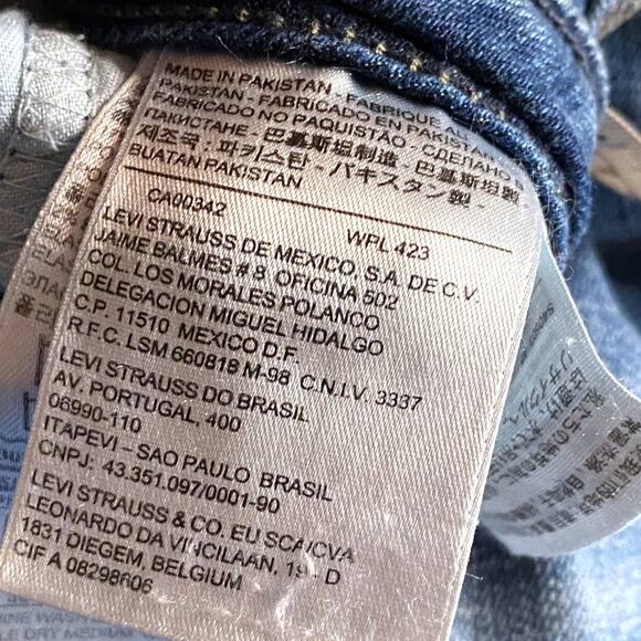 Levi's Curvy 549 Bootcut Denim Blue Jeans CW-2014 Size 12 - Picture 7 of 11